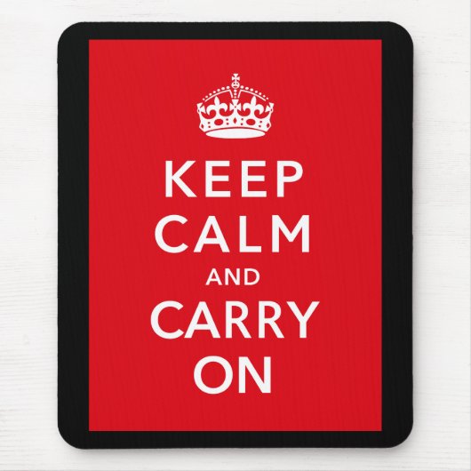 Keep Calm and Carry On マウスパッド (正面)