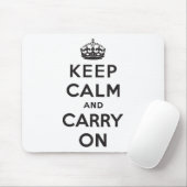 Keep Calm and Carry On マウスパッド (マウス)