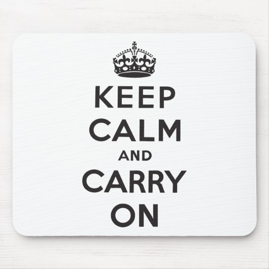Keep Calm and Carry On マウスパッド (正面)