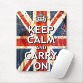 Keep Calm and Carry On マウスパッド (マウス)