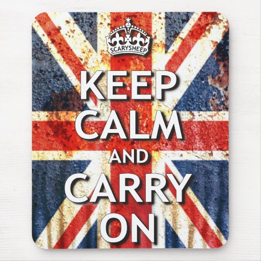 Keep Calm and Carry On マウスパッド (正面)