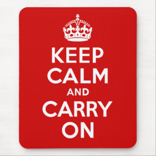 Keep Calm and Carry On マウスパッド