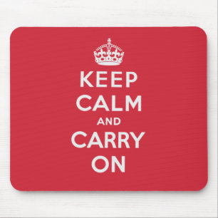 Keep Calm and Carry On マウスパッド