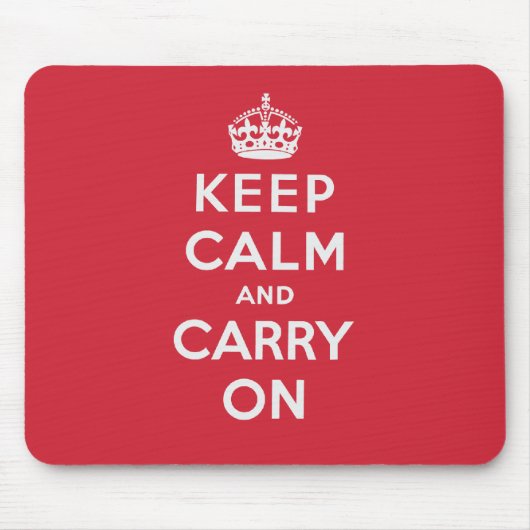 Keep Calm and Carry On マウスパッド (正面)