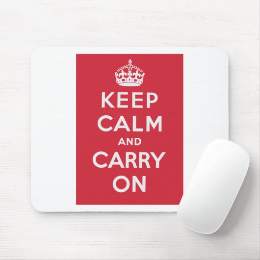 Keep Calm and Carry On マウスパッド (マウス)