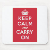 Keep Calm and Carry On マウスパッド (正面)
