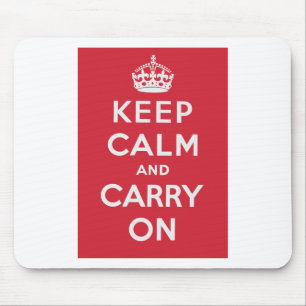 Keep Calm and Carry On マウスパッド