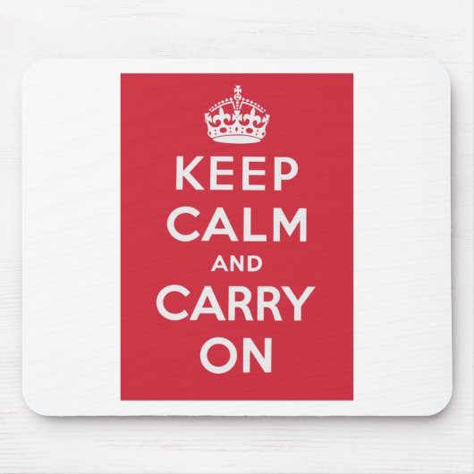 Keep Calm and Carry On マウスパッド (正面)