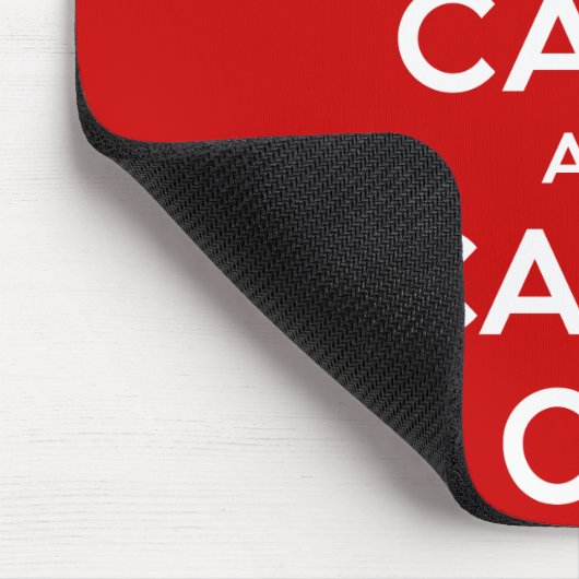 Keep Calm and Carry On マウスパッド (コーナー)