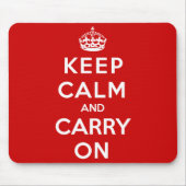 Keep Calm and Carry On マウスパッド (正面)