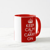 Keep Calm and Carry On マグカップ (正面右)