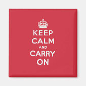 Keep Calm and Carry On マグネット (正面)