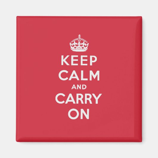 Keep Calm and Carry On マグネット (正面)