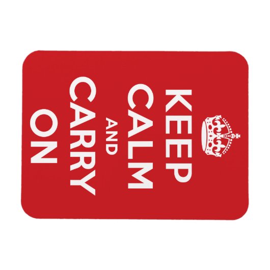 Keep Calm and Carry On マグネット (横)