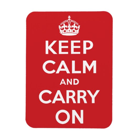 Keep Calm and Carry On マグネット (縦)