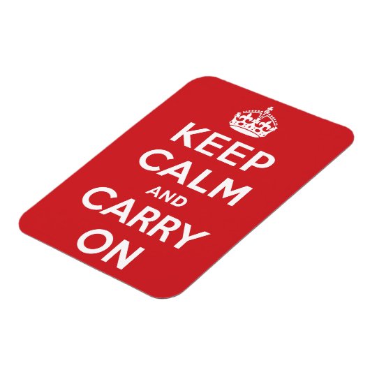 Keep Calm and Carry On マグネット (左側)
