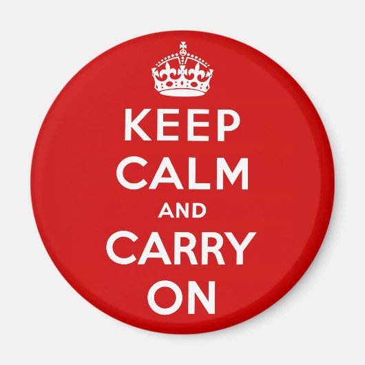 Keep Calm and Carry On マグネット (正面)