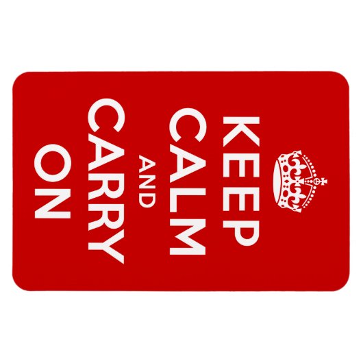Keep Calm and Carry On マグネット (横)