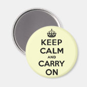 Keep Calm and Carry On マグネット (正面/裏面)