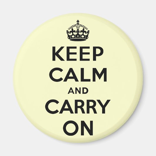 Keep Calm and Carry On マグネット (正面)