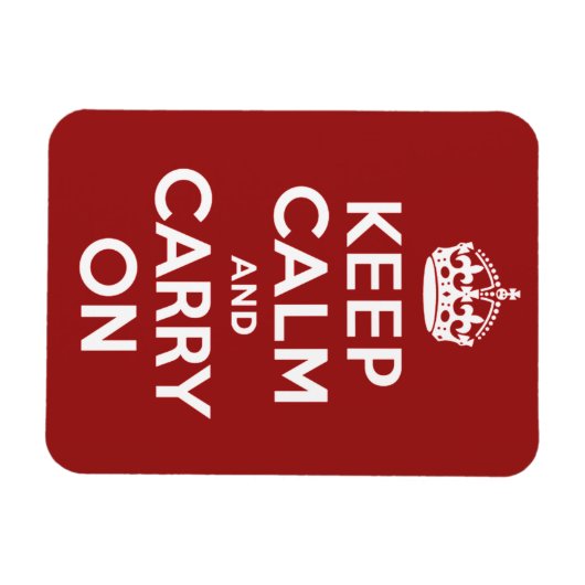Keep Calm and Carry On マグネット (横)