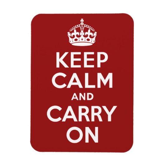 Keep Calm and Carry On マグネット (縦)
