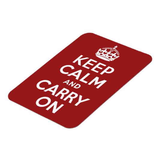 Keep Calm and Carry On マグネット (左側)