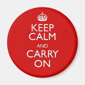 Keep Calm and Carry On マグネット (正面)