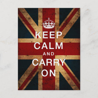 「Keep Calm and Carry On」（ユニオン・ジャック） ポストカード