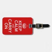 Keep Calm and Carry On ラゲッジタグ (正面横)