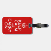 Keep Calm and Carry On ラゲッジタグ (裏面横)