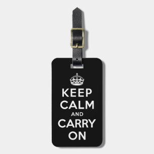Keep Calm and Carry On ラゲッジタグ