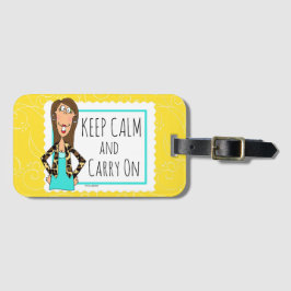 Keep Calm and Carry On ラゲッジタグ