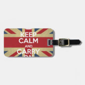 Keep Calm and Carry On ラゲッジタグ (正面横)