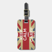 Keep Calm and Carry On ラゲッジタグ (正面縦)