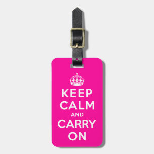 Keep Calm and Carry On ラゲッジタグ