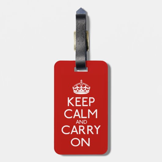 Keep Calm and Carry On ラゲッジタグ (裏面縦)
