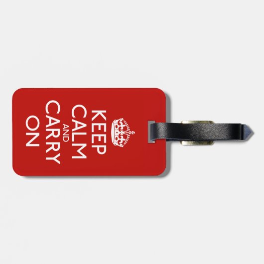 Keep Calm and Carry On ラゲッジタグ (裏面横)