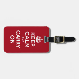 Keep Calm and Carry On ラゲッジタグ