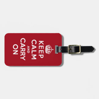 Keep Calm and Carry On ラゲッジタグ