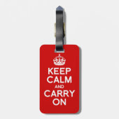 Keep Calm and Carry On ラゲッジタグ (裏面縦)