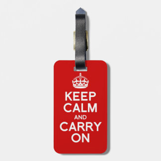 Keep Calm and Carry On ラゲッジタグ
