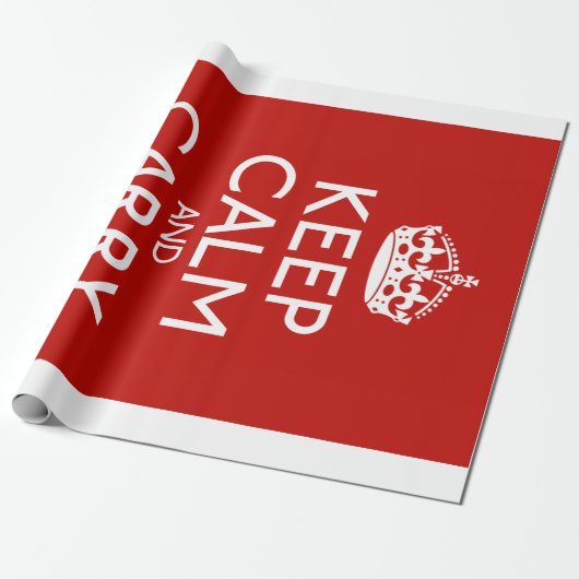 Keep Calm and Carry On ラッピングペーパー (アンロールド)