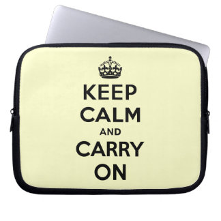 Keep Calm and Carry On ラップトップスリーブ