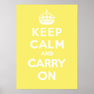 Keep Calm and Carry On_レモンメレンゲ ポスター