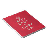 Keep Calm and Carry On |ヴィンテージ ノートパッド (アングル)