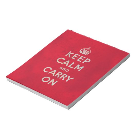 Keep Calm and Carry On |ヴィンテージ ノートパッド (回転)