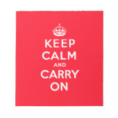 Keep Calm and Carry On |ヴィンテージ ノートパッド (正面)