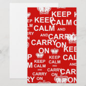 Keep Calm and Carry On 便箋 (正面/裏面)