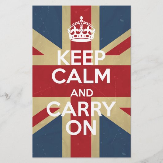 Keep Calm and Carry On 便箋 (正面)